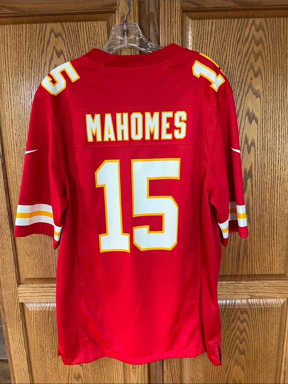 Nike Red & White Chiefs #15 Football Jersey